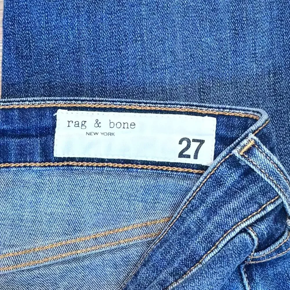 Rag & Bone Nina High Rise Ankle Cigarette Jeans Dark Wash Women’s Size 27